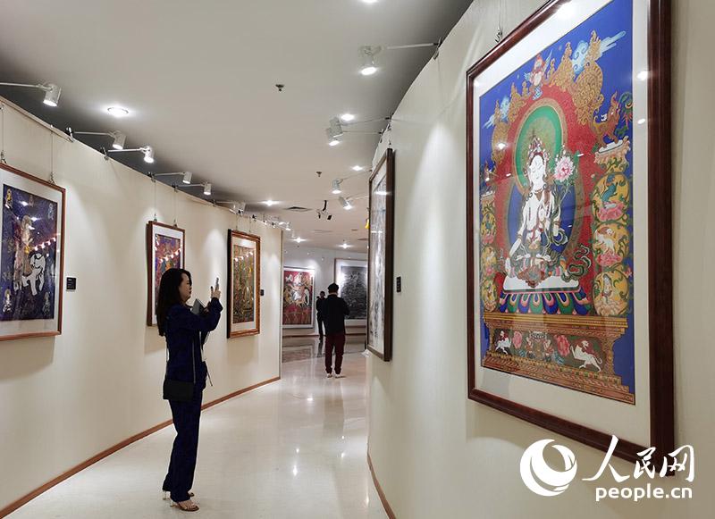 青海少數民族青年美術作品展在京開幕