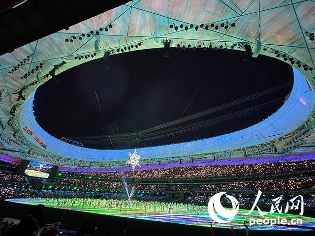 北京冬奥会闭幕式《折柳寄情》环节。