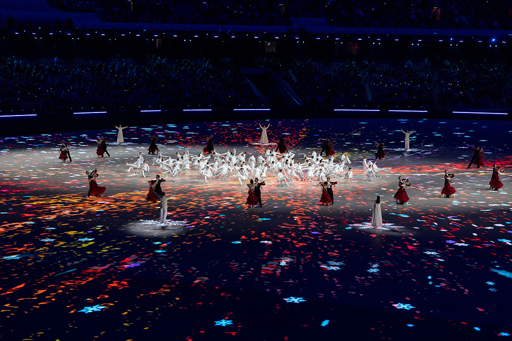 北京冬残奥会开幕式现场。人民网记者 翁奇羽摄
