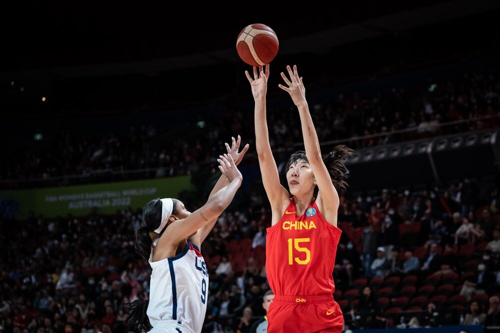 韩旭远投。图片来源：FIBA国际篮联