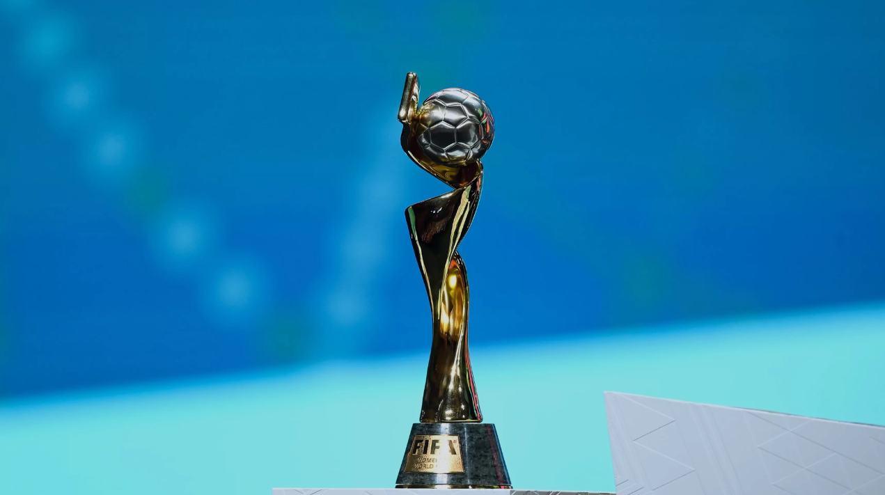 2023年女足世界杯冠军奖杯。图片来源：国际足联官网
