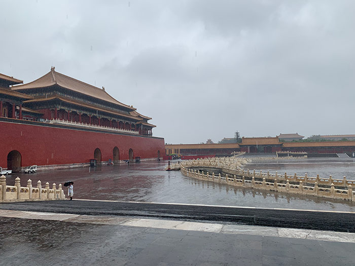 雨中故宫。人民网记者刘微 摄