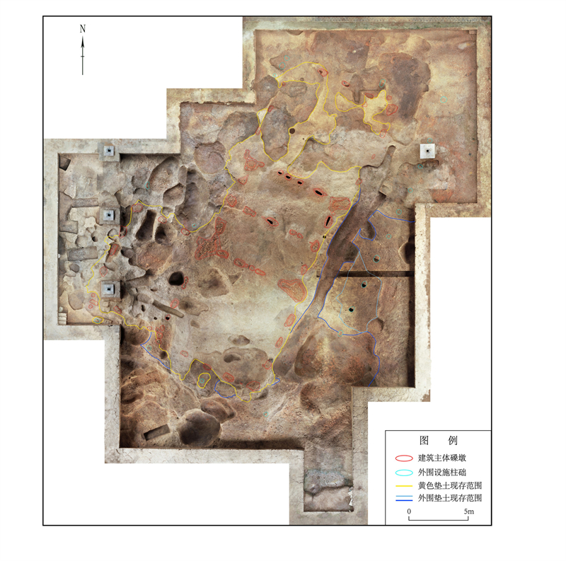 屈家嶺文化大型建築F38正射影像。中國文物報社供圖