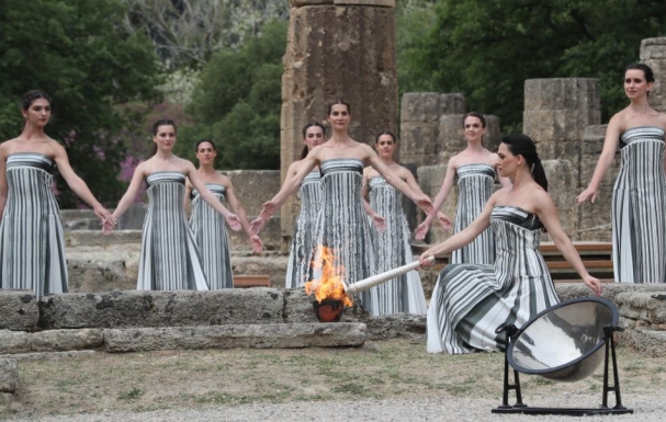  The kindling of the Paris Olympic Games was successfully collected at the ancient Olympic site in Greece