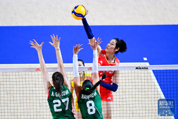 世界女排联赛丨朱婷首发贡献6分 中国女排3:0胜保加利亚女排