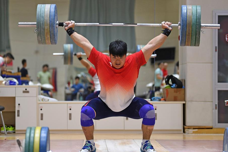 5月10日，国度队选手刘焕华在持重中。新华社记者 侯昭康 摄