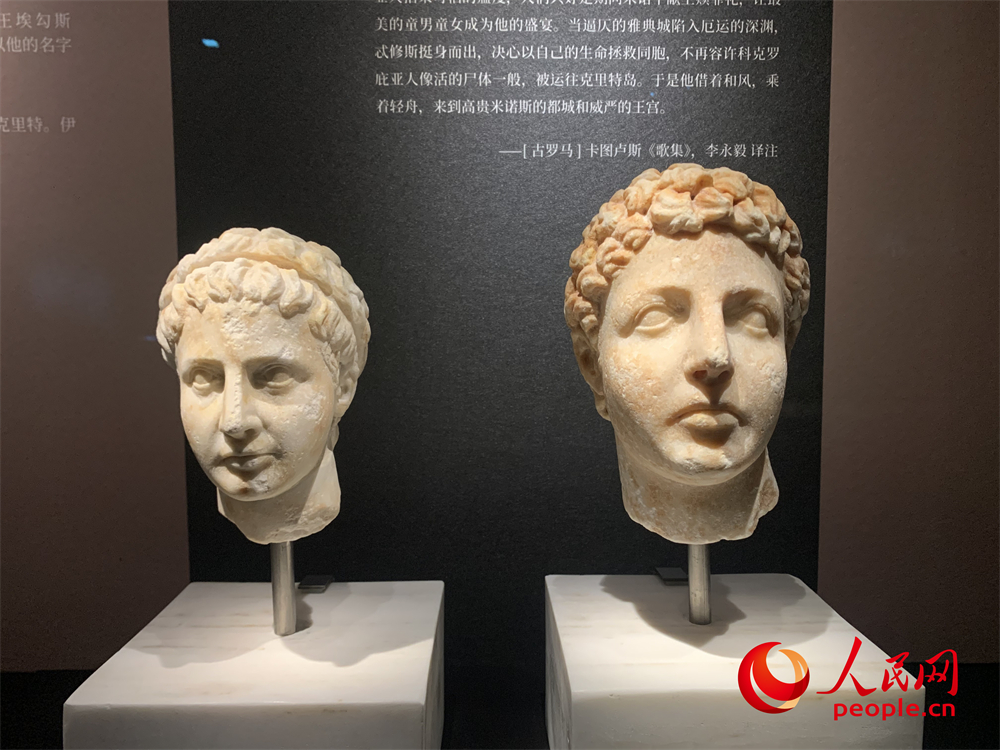 兄弟大理石头像。人民网记者 韦衍行摄