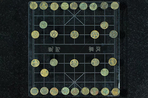 宋代中国铜象棋子。博弈<strong></strong>主办方供图
