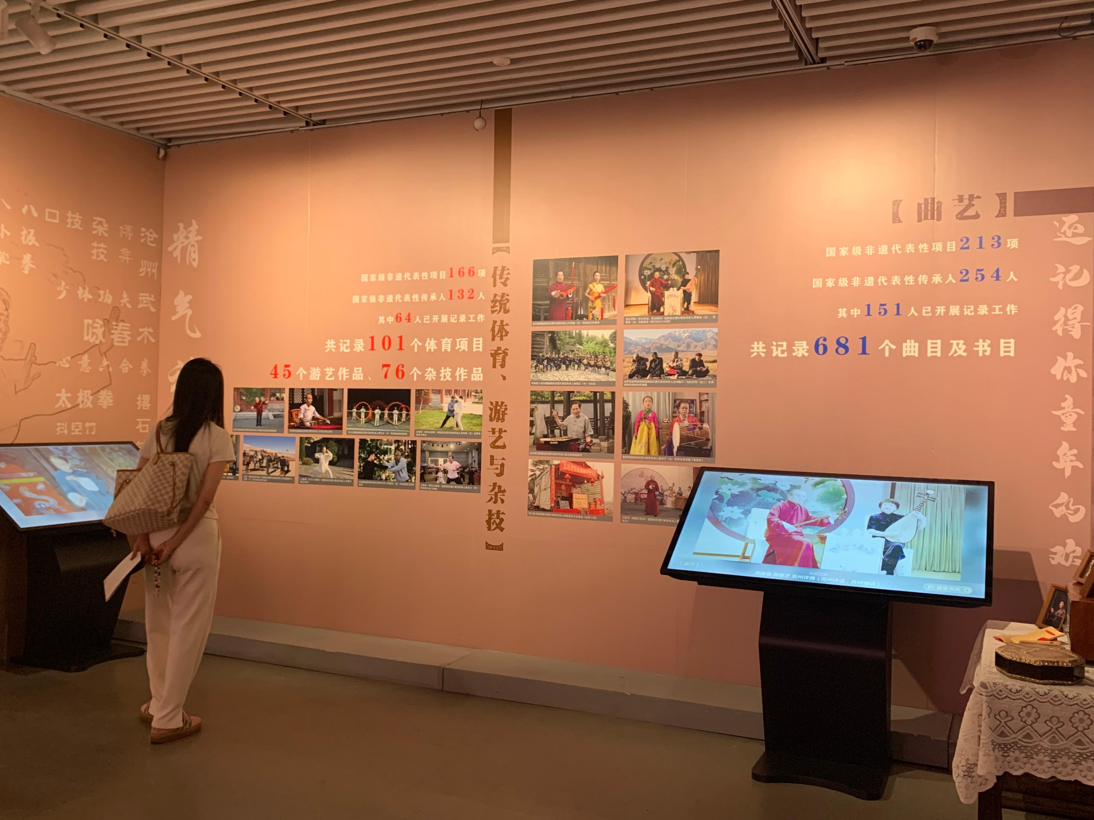 “国家级非物质文化遗产代表性传承人记录工作成果展”展览现场。人民网记者 刘颖颖摄