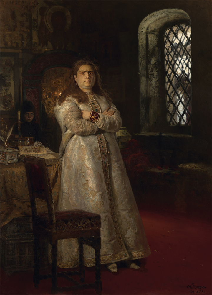 《1698年的索菲娅公主》。俄罗斯特列季亚科夫画廊供图