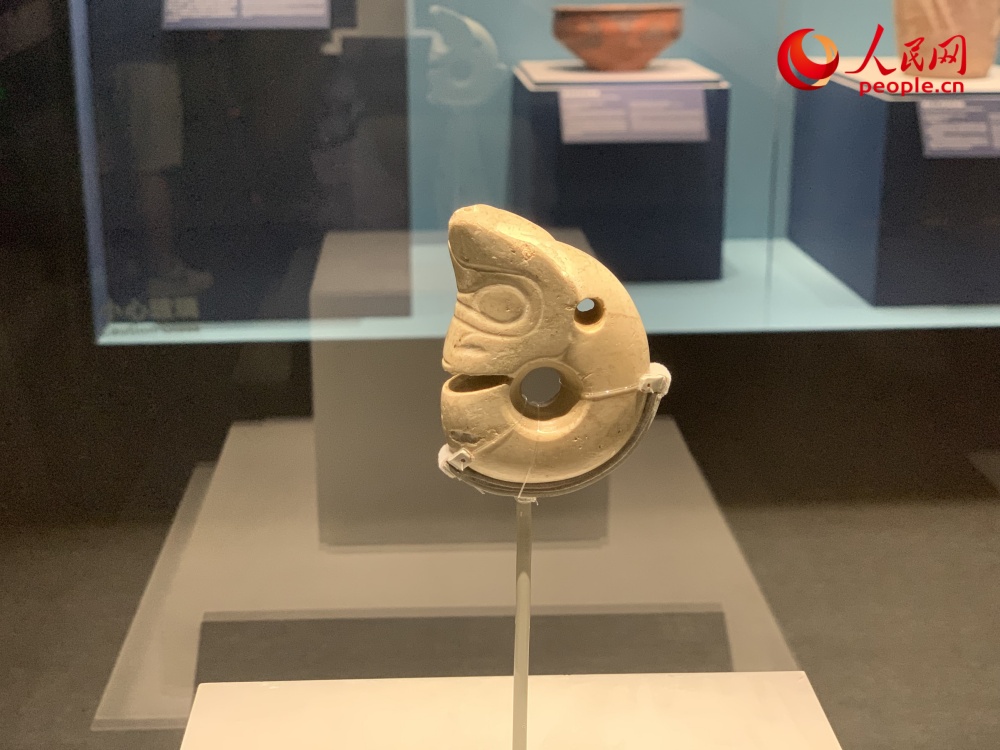 中国红山文化玉猪龙。人民网记者 韦衍行摄