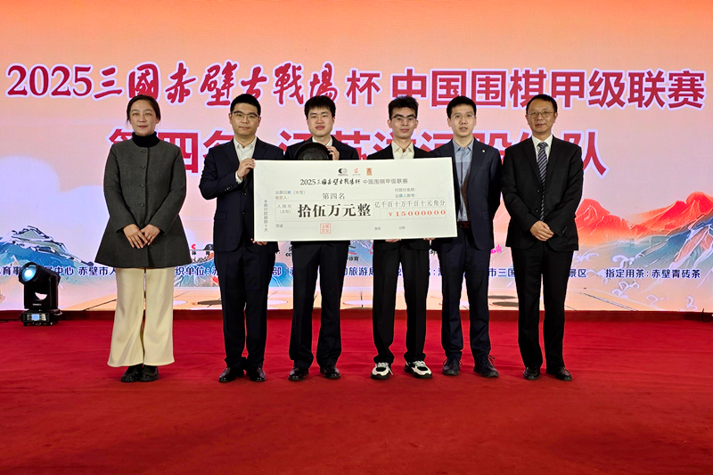 第四名江苏洋河股份队。