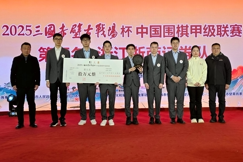 第五名浙江浙商证券队。