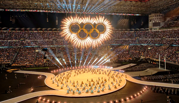 奥运五环惊艳展示