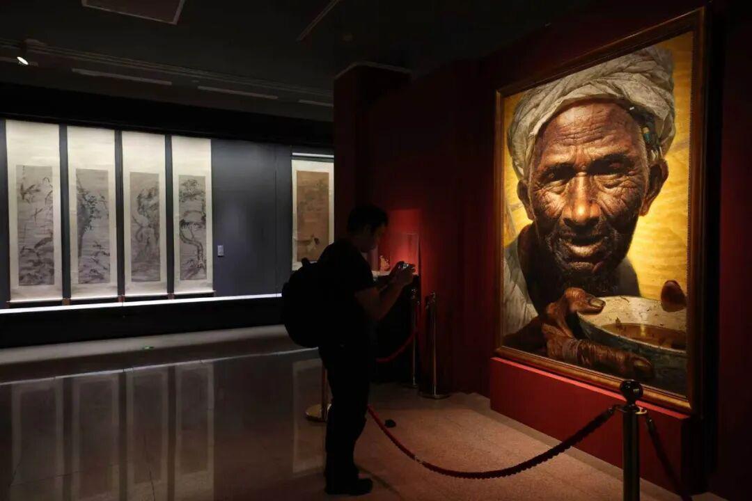“中国美术馆馆藏经典作品陈列”现场。主办方供图