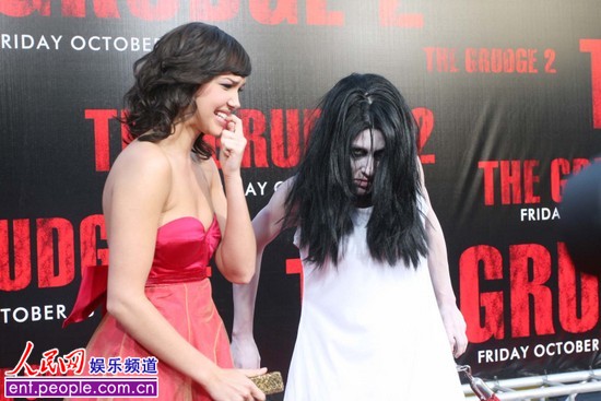 《咒怨2》美国首映 陈冠希获<em>鬼妹</em>送香吻--娱乐