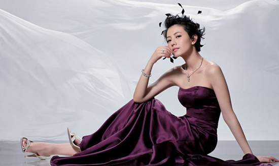 组图:<em>高圆圆写真</em>明眸如水 礼服钻饰优雅高贵 (