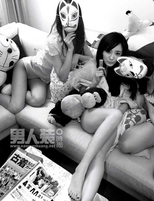 \性感女神\杨幂拍摄《男人装》写真