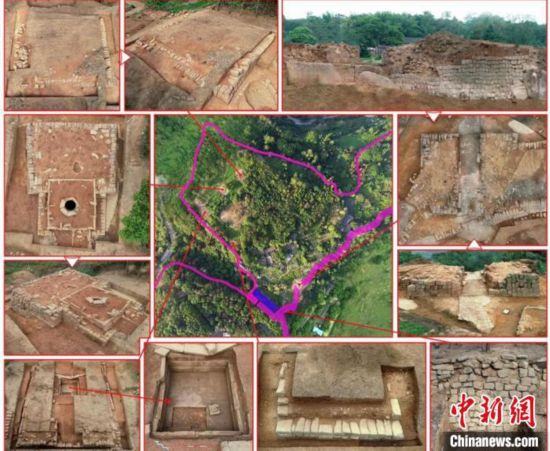图为皇宫功绩蹙迫遗迹。　重庆市文物考古计划院供图