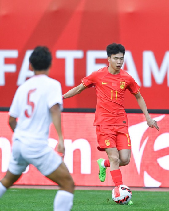 足球邀请赛：中国U19男足战胜越南U19男足