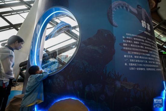 6月19日，观众在国家海洋博物馆参观“寒武纪的黎明—澄江生物群与生命多样性的起源”主题展。