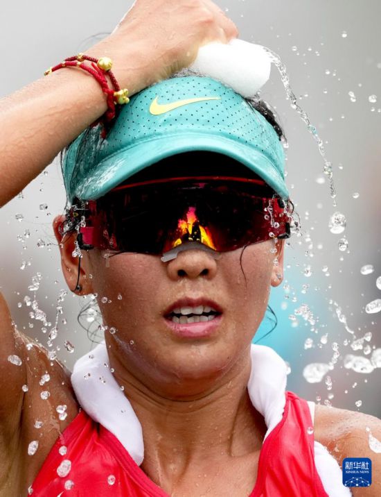 9月13日,中国选手马丽在比赛中。当日,2025年世界田径锦标赛竞走女子35公里决赛在日本东京举行。新华社记者 江汉 摄